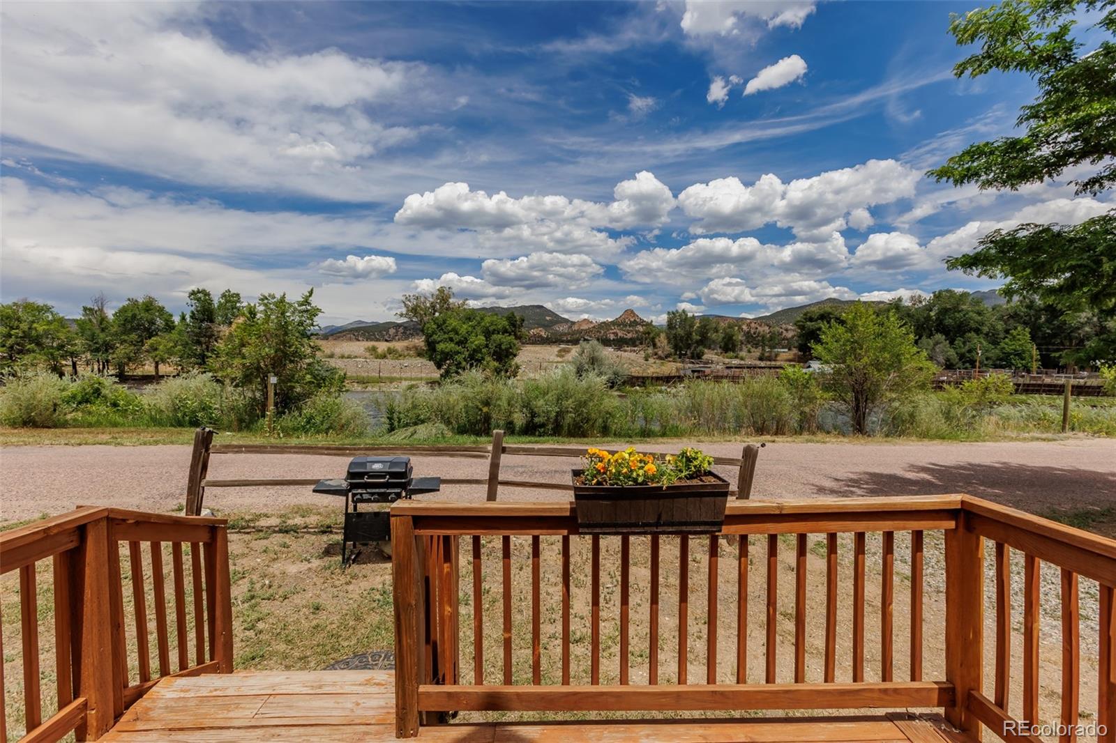 Stunning night sky view from Dark Sky River Lodge showing brilliant stars over the Colorado mountains