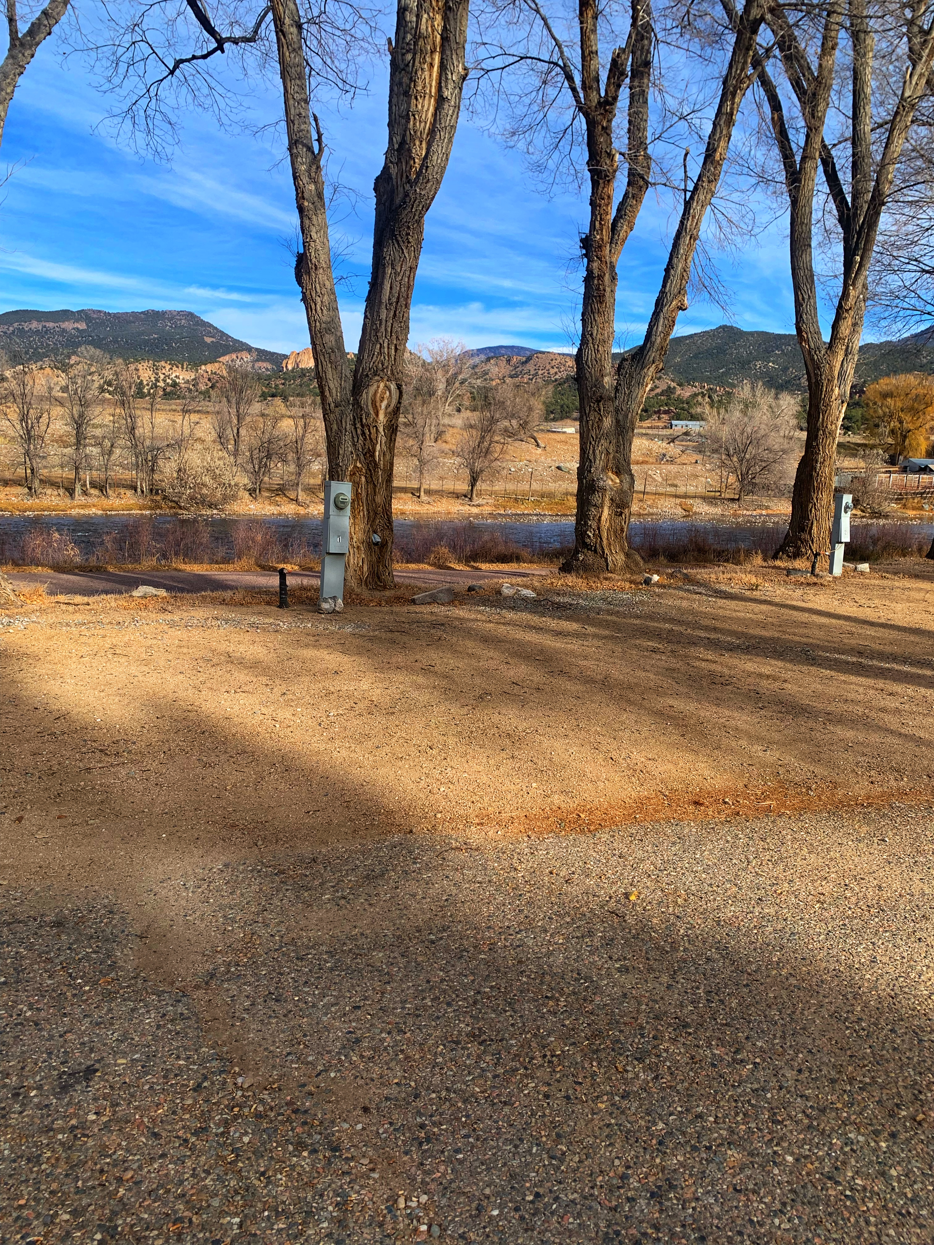 RV Site 1 in Upper River Zone with full hookups and mountain views